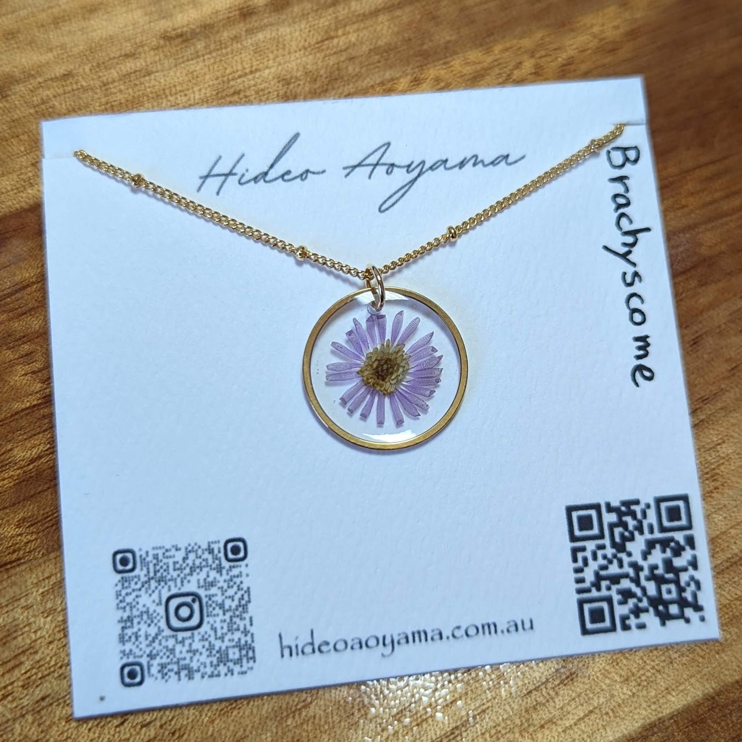 ( Real flower jewelry ) Rock daisy necklace