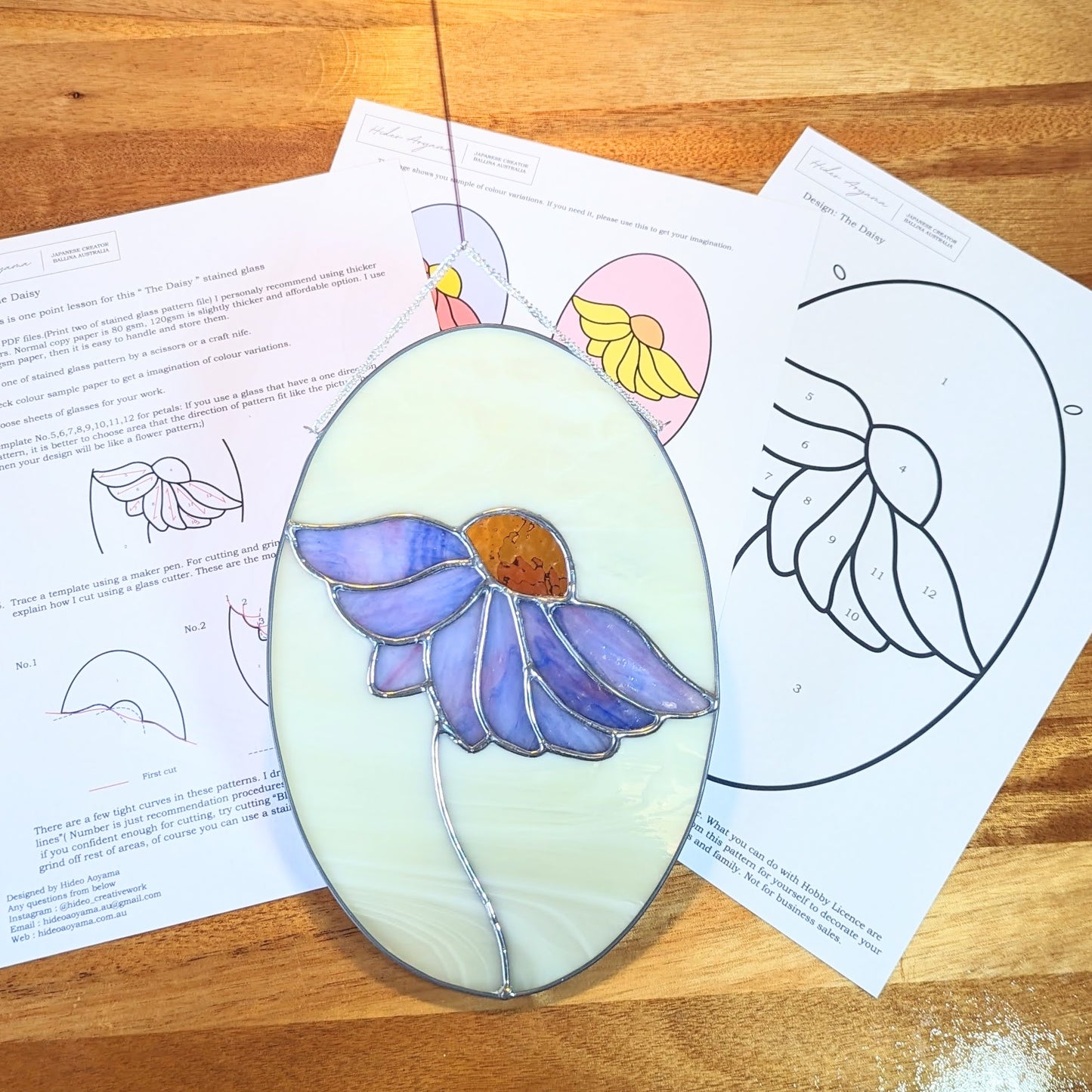 "The Daisy" Stained Glass Pattern