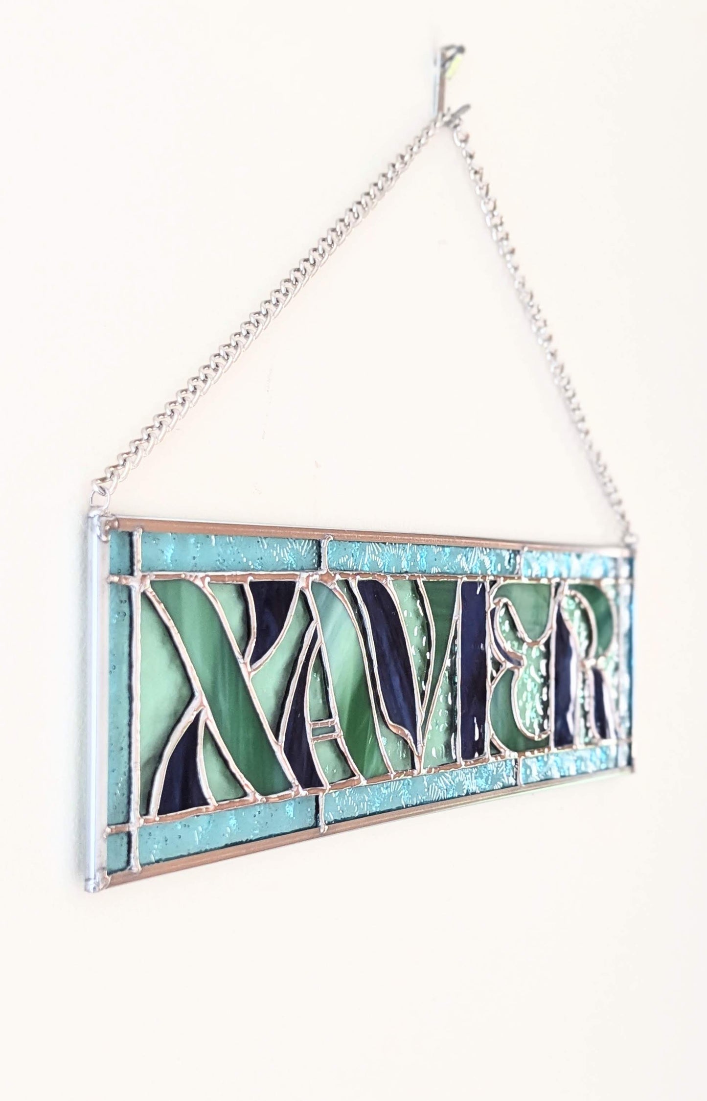 stained glass, baby name, baby name sign, baby name gift, baby gifts, custom stained glass, birthday gift,baby name stained glass