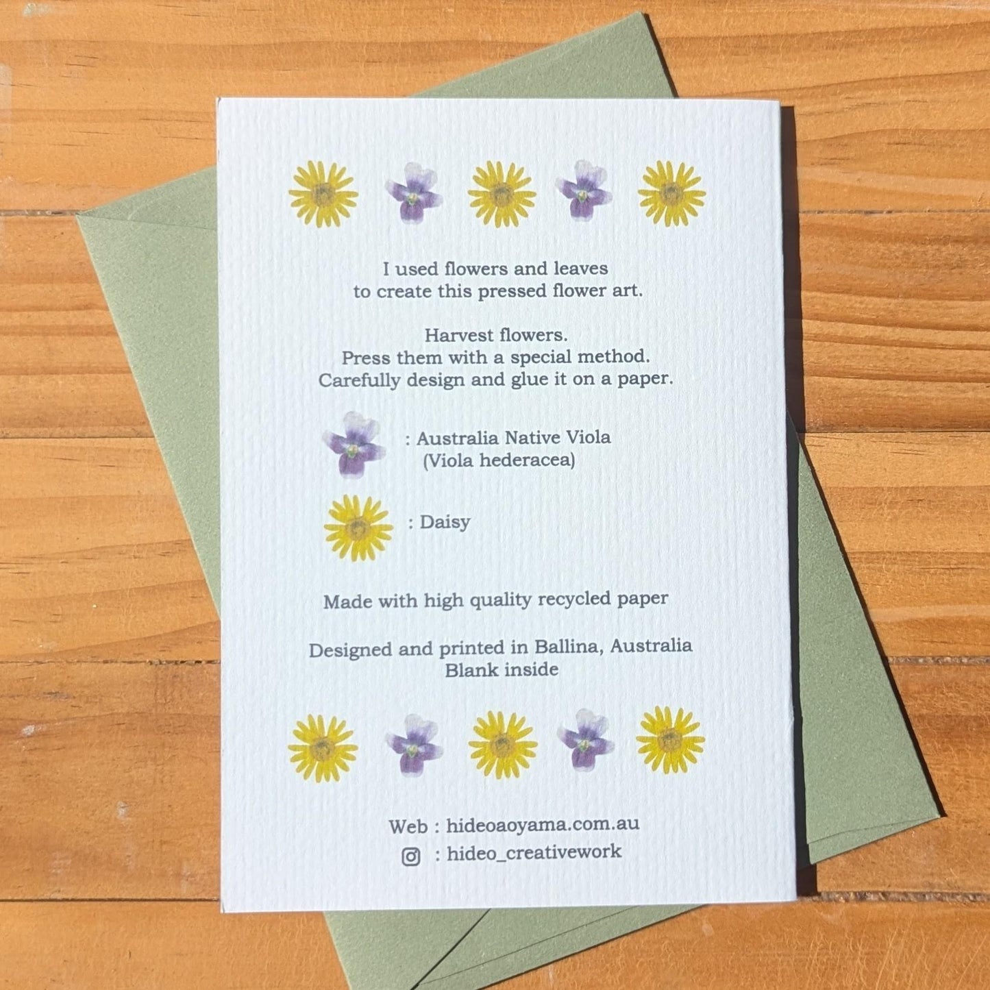 NATIVE VIOLA CARD