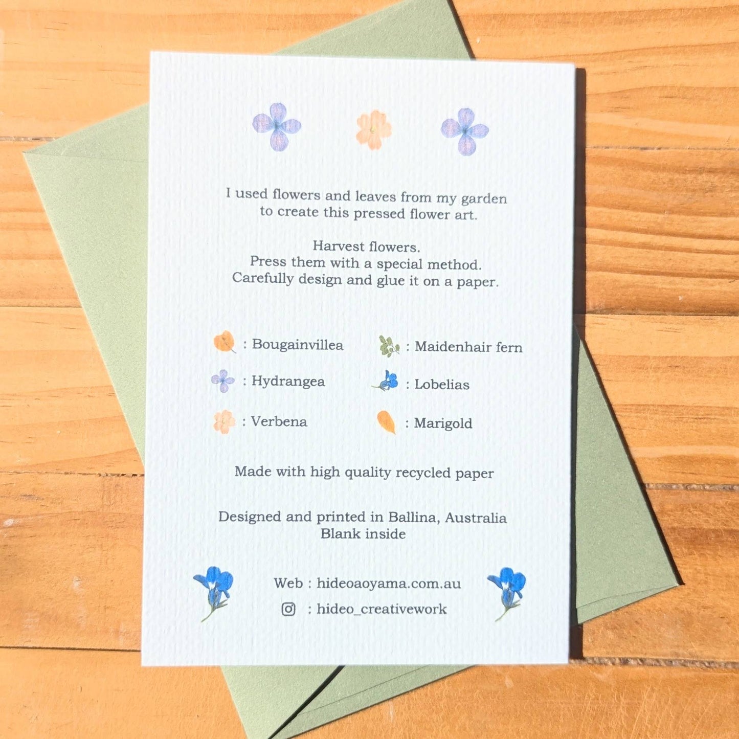 FERN + GARDEN FLOWER CARD