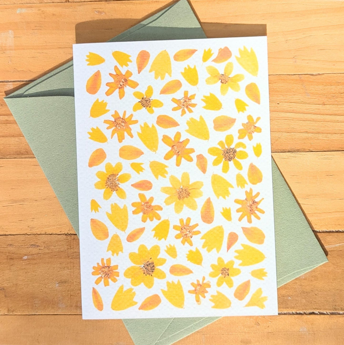 Cute Orange Petals CARD