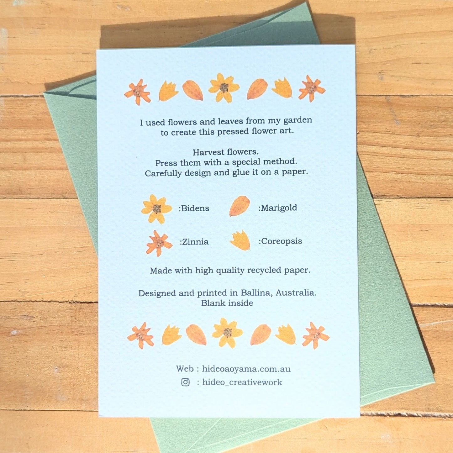 Cute Orange Petals CARD