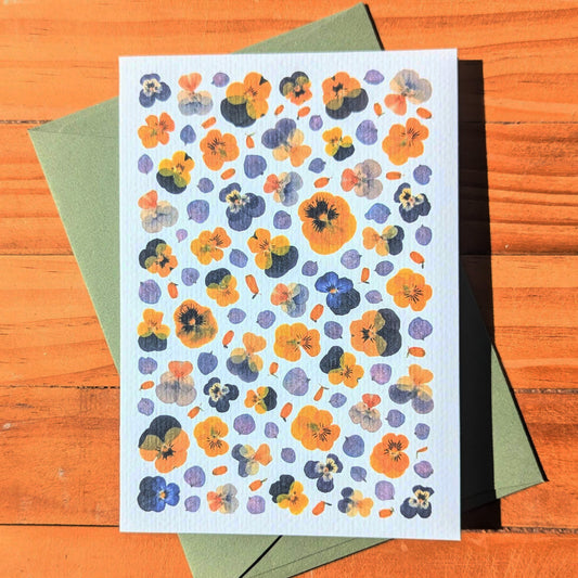 VIOLA + HYDRANGEA CARD