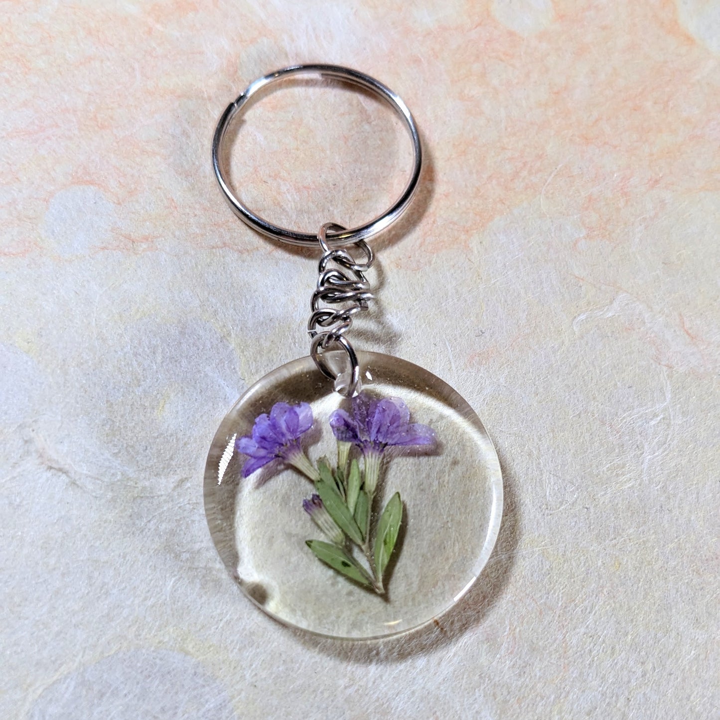 Resin jewellery making with pressed flowers