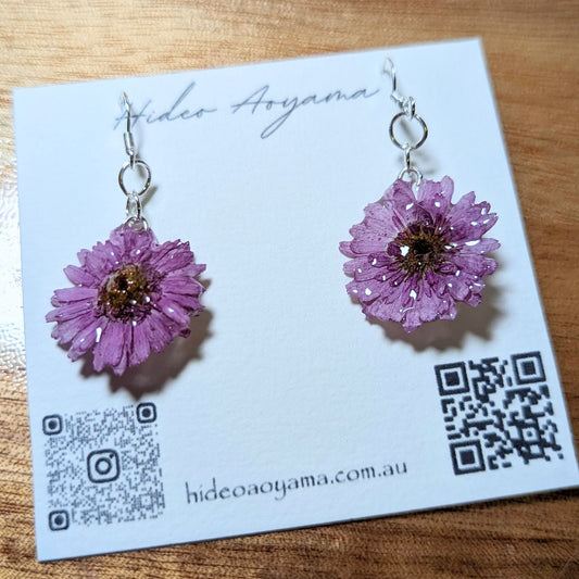 Chrysanthemum Earrings, jewellery, earring