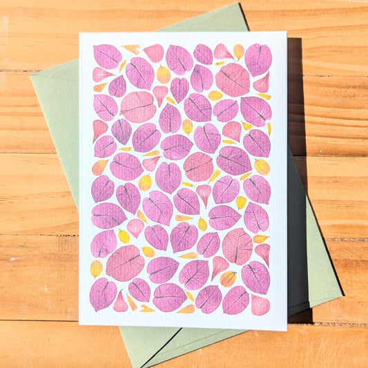 BOUGAINVILLEA PINK CARD