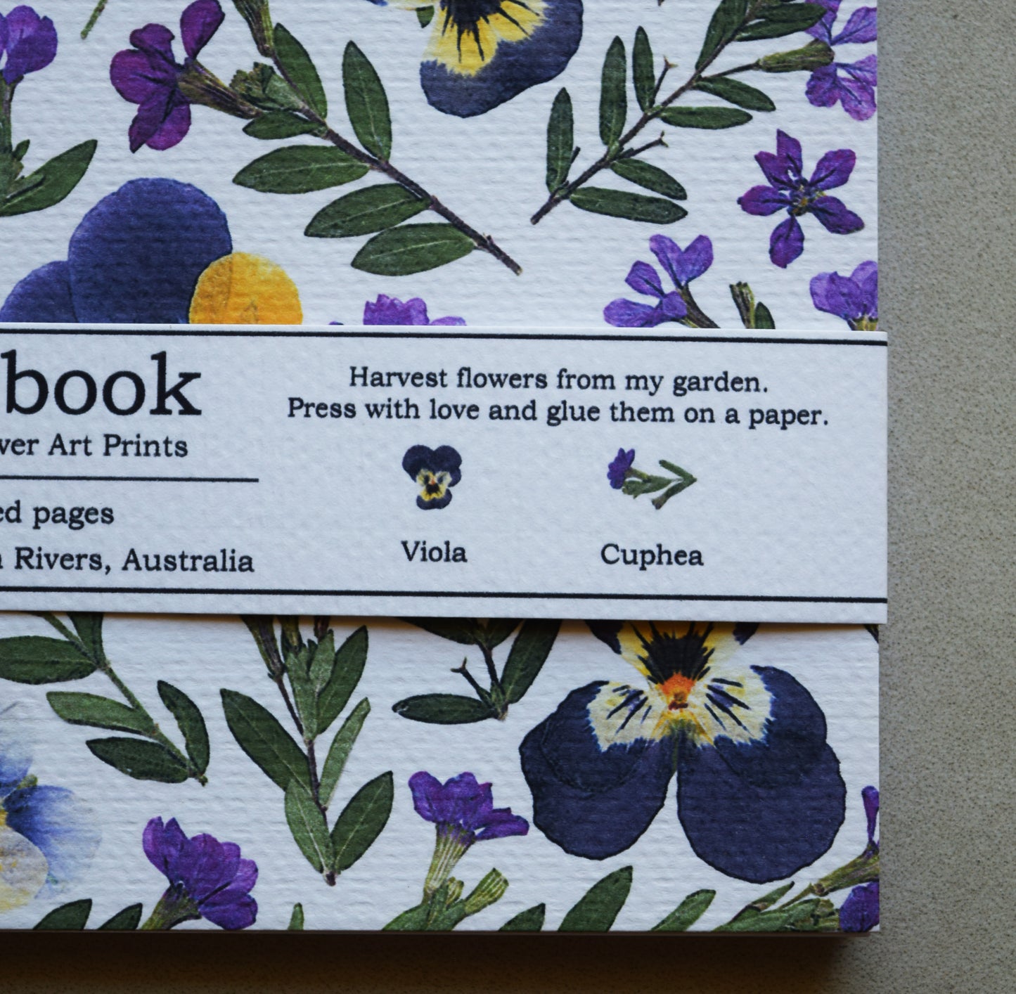 VIOLA + CUPHEA  NOTEBOOK