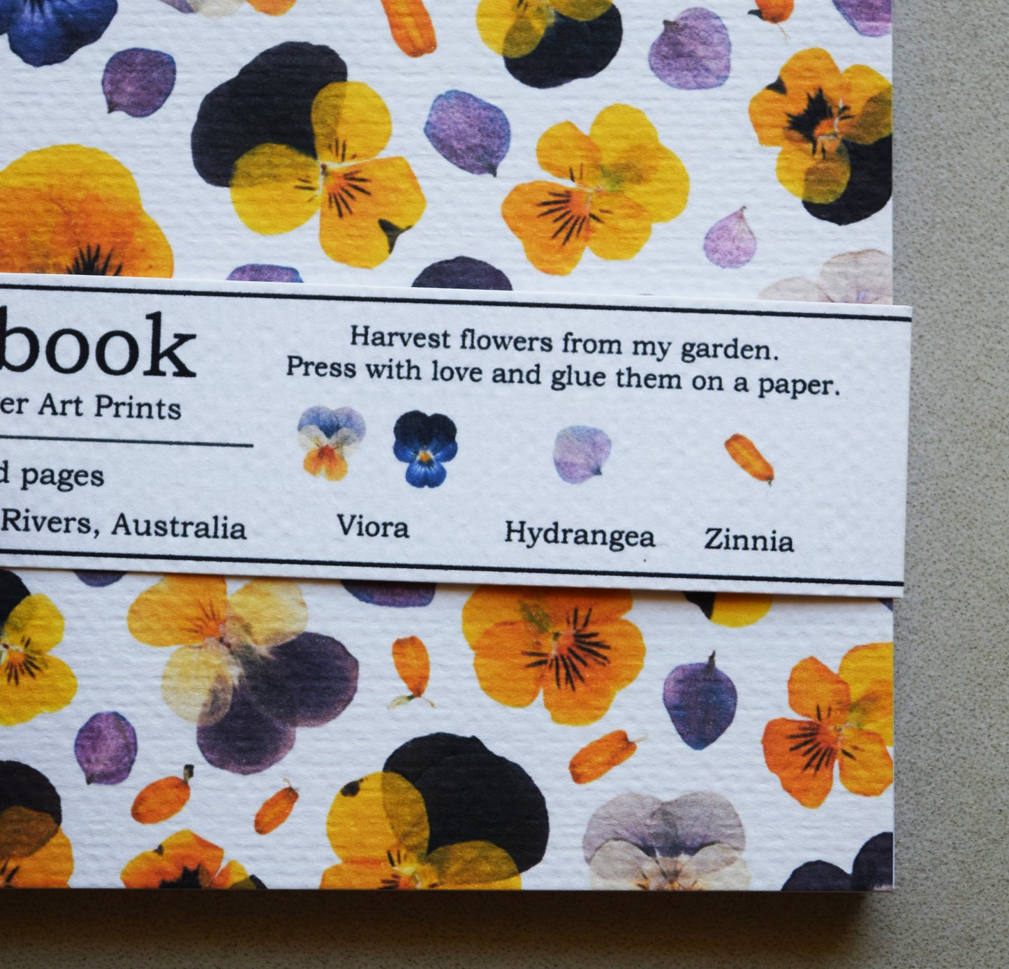 VIOLA + HYDRANGEA  NOTEBOOK